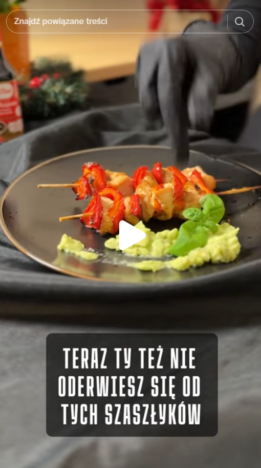 Szaszłyki z dressingiem z awokado