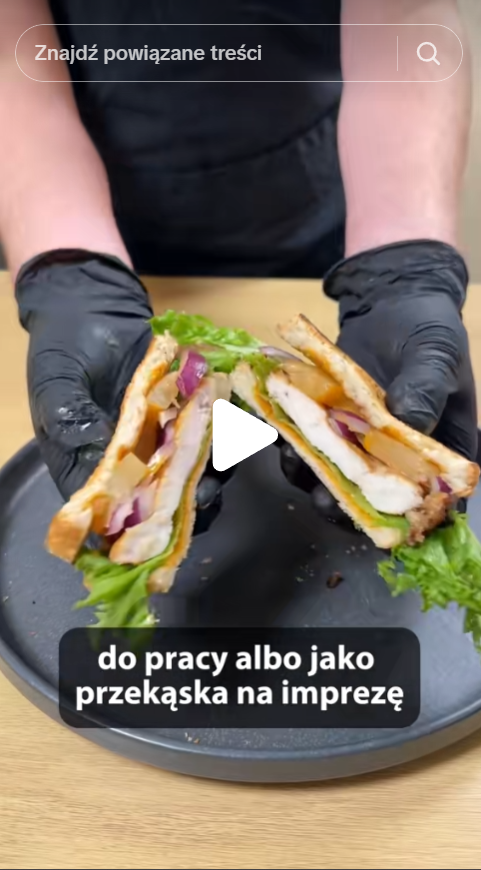 Kanapki z kurczakiem teriyaki i ananasem