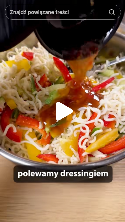 Sałatka z makaronem Wonton